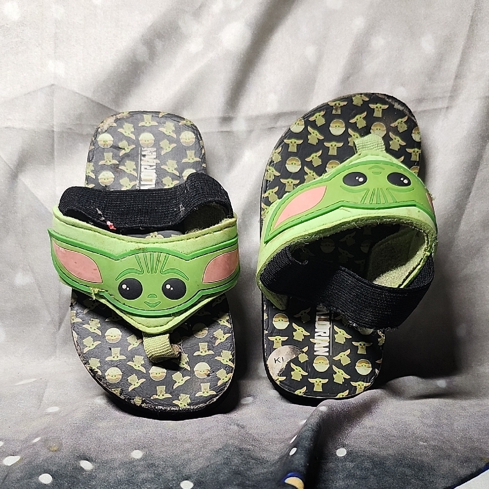 Kids Green Star Wars Sandals